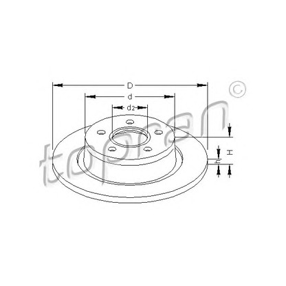 Photo Brake Disc TOPRAN 302249