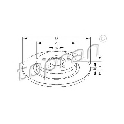 Photo Brake Disc TOPRAN 302333