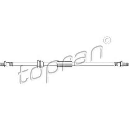 Zdjęcie Przewód hamulcowy elastyczny TOPRAN 300340