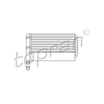 Foto Scambiatore calore, Riscaldamento abitacolo TOPRAN 302111