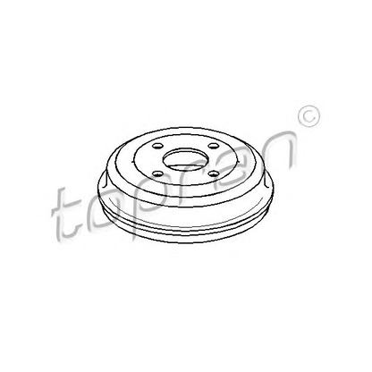 Photo Brake Drum TOPRAN 300587