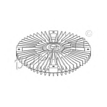 Foto Giunto di collegamento, Ventilatore radiatore TOPRAN 401003