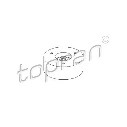 Photo Tensioner Pulley, v-ribbed belt TOPRAN 401192