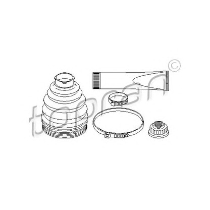 Zdjęcie Zestaw osłon, półoż napędowa TOPRAN 401847