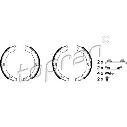 Photo Brake Shoe Set TOPRAN 401906