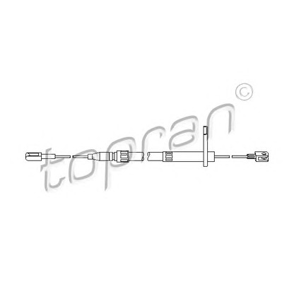 Photo Cable, parking brake TOPRAN 401281