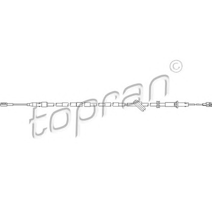 Photo Cable, parking brake TOPRAN 401655
