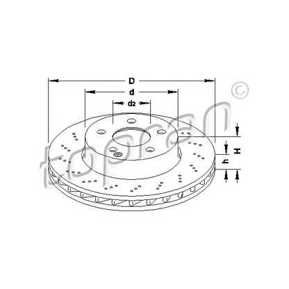 Photo Brake Disc TOPRAN 401884