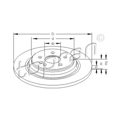 Photo Brake Disc TOPRAN 401402