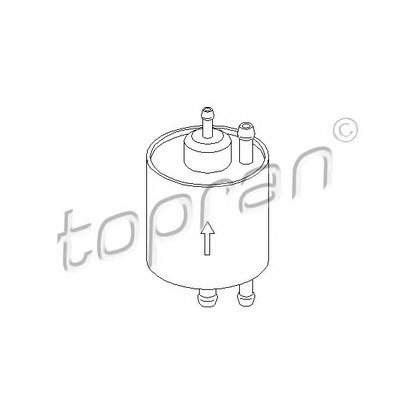 Foto Filtro combustible TOPRAN 401034