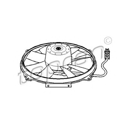 Photo Ventilateur, condenseur de climatisation TOPRAN 400793