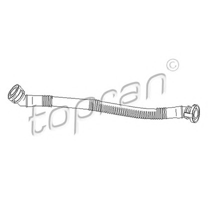 Photo Hose, crankcase breather TOPRAN 501414