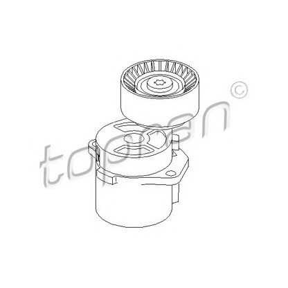 Foto Tensor de correa, correa poli V TOPRAN 500240