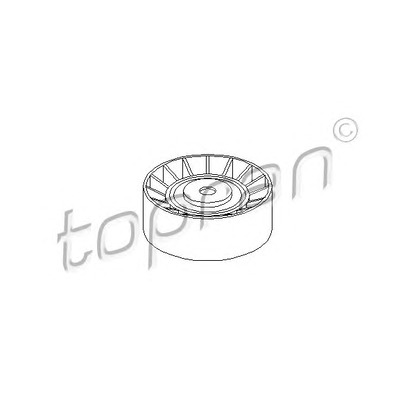 Photo Deflection/Guide Pulley, v-ribbed belt TOPRAN 500252