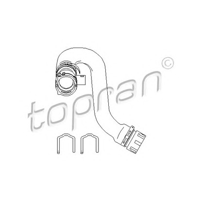 Foto Tubería de radiador TOPRAN 501563