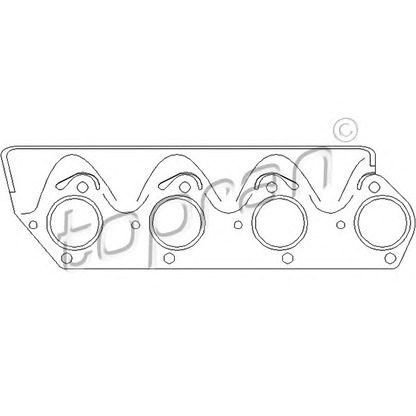 Фото Прокладка, выпускной коллектор TOPRAN 500837