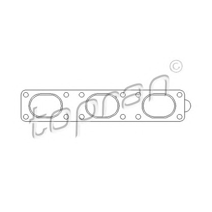 Photo Gasket, exhaust manifold TOPRAN 500839