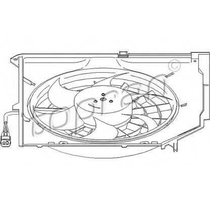 Photo Ventilateur, refroidissement du moteur TOPRAN 501407