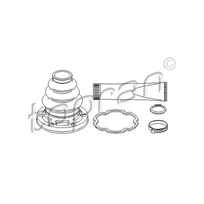 Photo Jeu de joints-soufflets, arbre de commande TOPRAN 500595