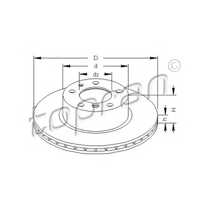 Photo Disque de frein TOPRAN 500560