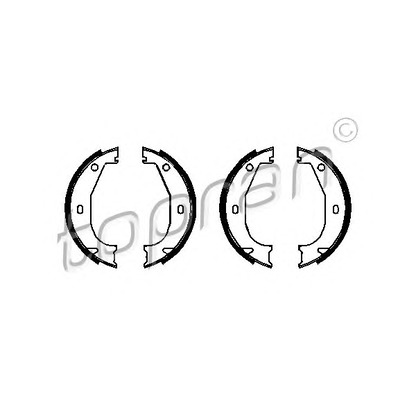 Photo Brake Shoe Set, parking brake TOPRAN 500973