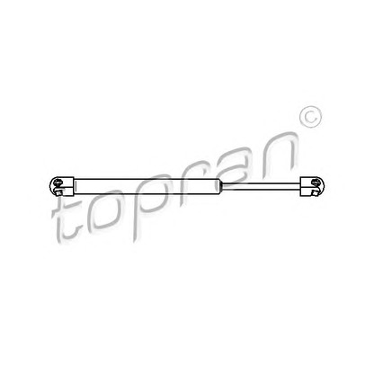 Photo Gas Spring, boot-/cargo area TOPRAN 500411