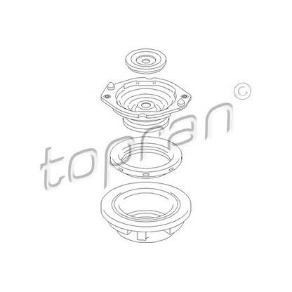 Zdjęcie Mocowanie amortyzatora teleskopowego TOPRAN 700363
