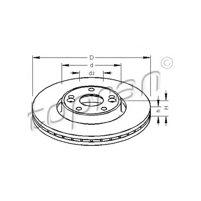 Foto Disco de freno TOPRAN 700645