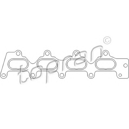 Photo Gasket, intake manifold TOPRAN 700578