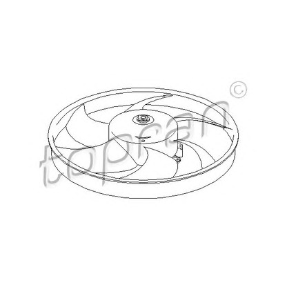 Foto Ventilador, refrigeración del motor TOPRAN 721518