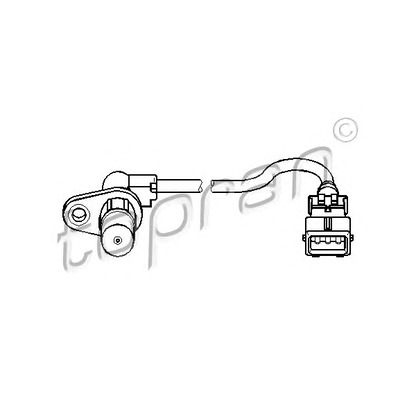 Photo Sensor, crankshaft pulse TOPRAN 721682