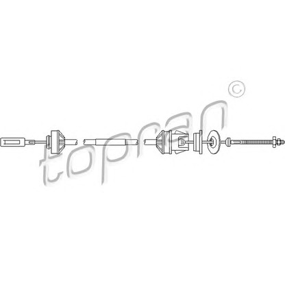 Фото Трос, управление сцеплением TOPRAN 722114