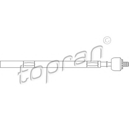Zdjęcie Połączenie osiowe, drążek kierowniczy poprzeczny TOPRAN 720403