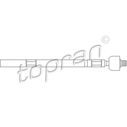 Zdjęcie Połączenie osiowe, drążek kierowniczy poprzeczny TOPRAN 720407