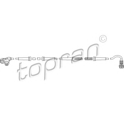 Zdjęcie Czujnik, prędkosć obrotowa koła TOPRAN 721616
