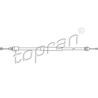 Photo Cable, parking brake TOPRAN 721656