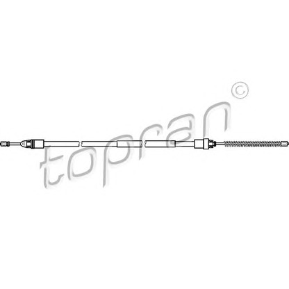 Zdjęcie Cięgno, hamulec postojowy TOPRAN 721660