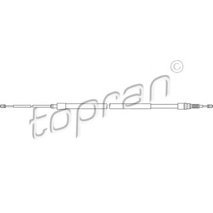 Photo Cable, parking brake TOPRAN 722075