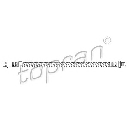 Zdjęcie Przewód hamulcowy elastyczny TOPRAN 720884