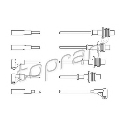 Foto Juego de cables de encendido TOPRAN 721500