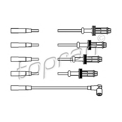 Foto Juego de cables de encendido TOPRAN 721501