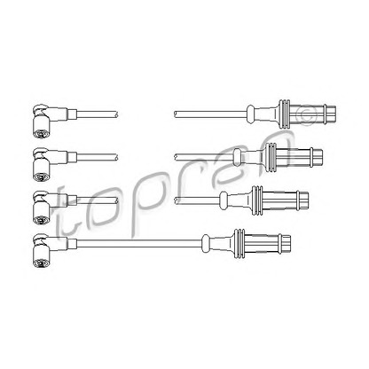 Photo Ignition Cable Kit TOPRAN 721506