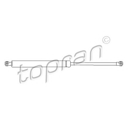 Photo Gas Spring, boot-/cargo area TOPRAN 721275