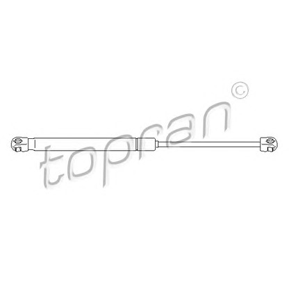 Photo Gas Spring, boot-/cargo area TOPRAN 721288