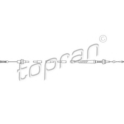 Photo Accelerator Cable TOPRAN 112157