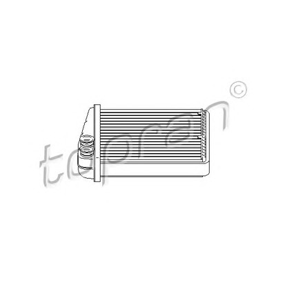 Photo Heat Exchanger, interior heating TOPRAN 112416