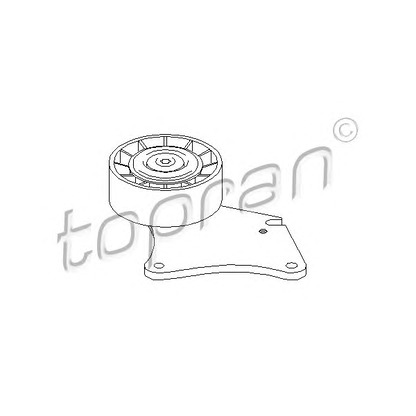 Photo Deflection/Guide Pulley, v-ribbed belt TOPRAN 722434