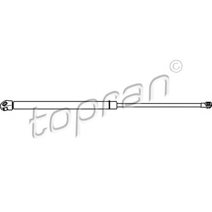 Photo Gas Spring, boot-/cargo area TOPRAN 722585