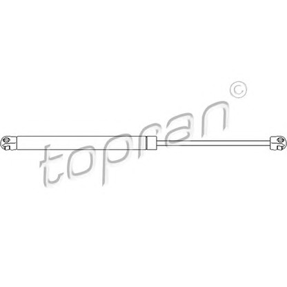 Photo Gas Spring, boot-/cargo area TOPRAN 207737