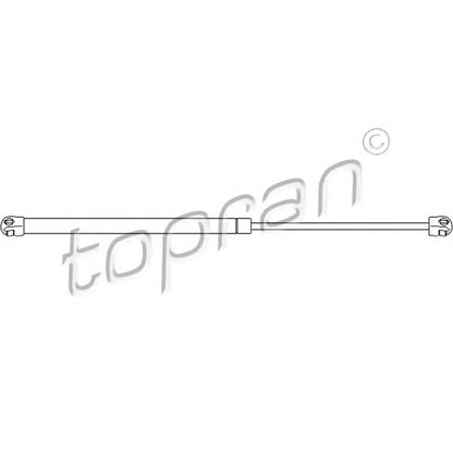 Фото Газовая пружина, крышка багажник TOPRAN 700711